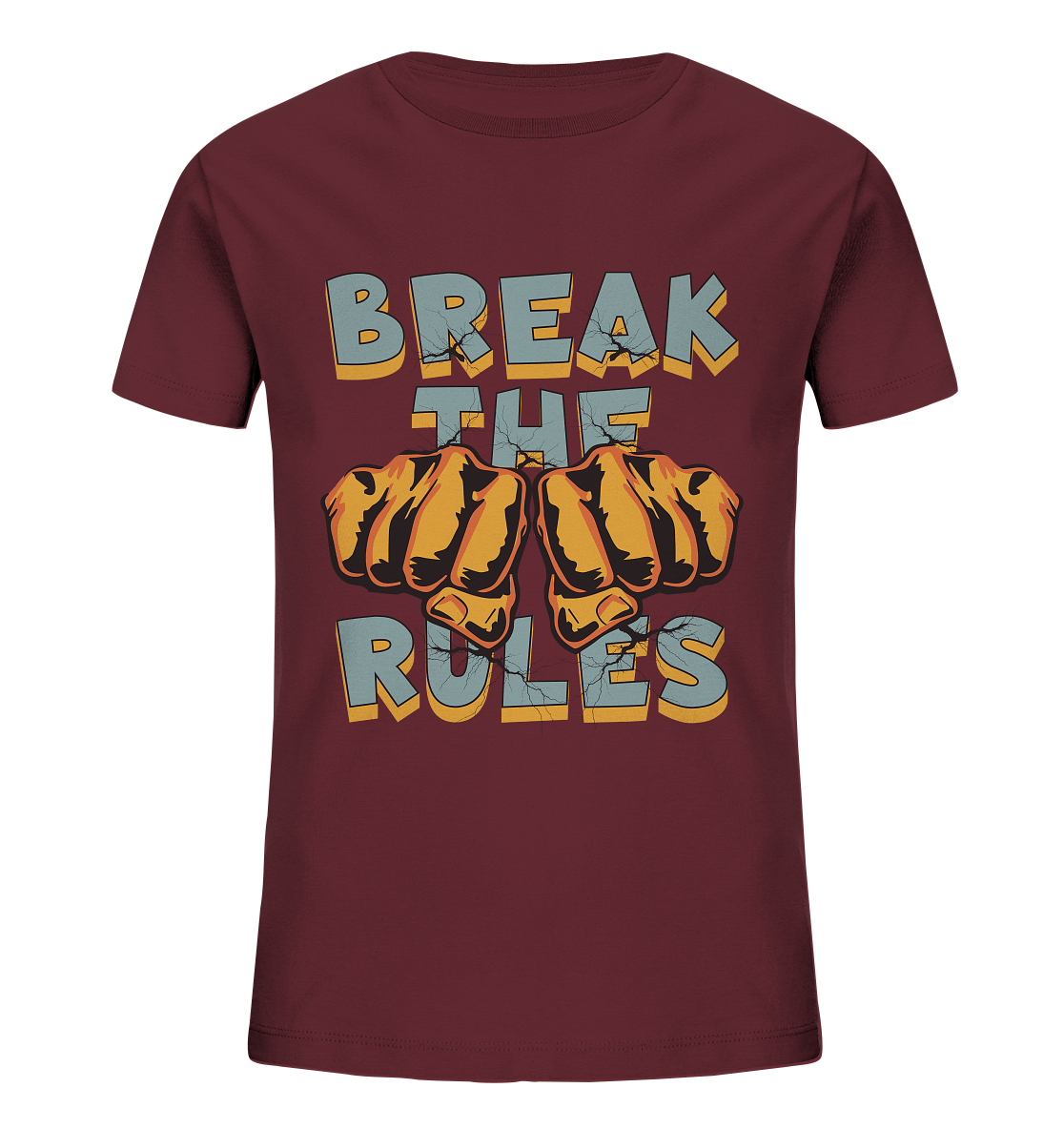 Break the Rules - Statement  - Kids Organic Shirt