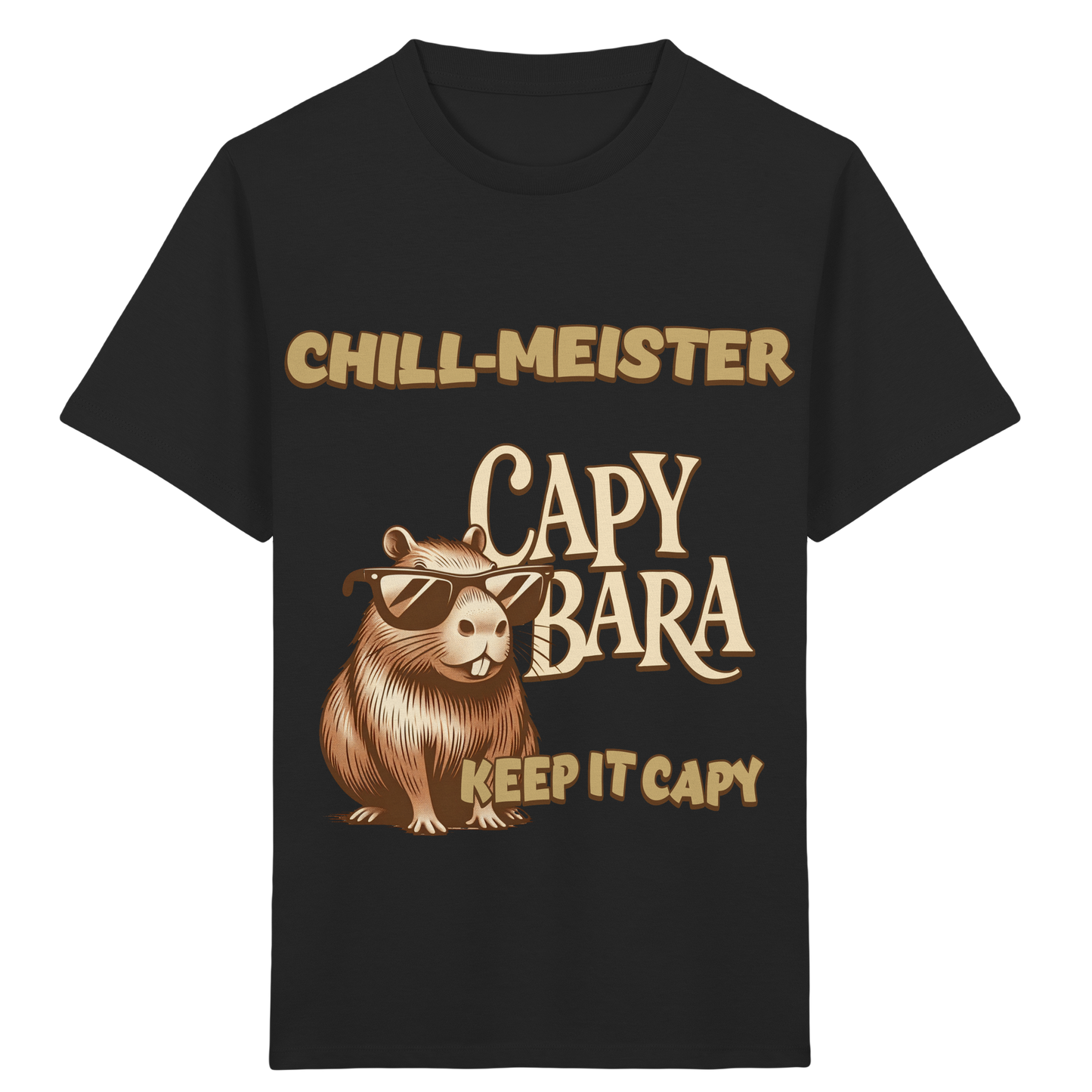 Chill-Meister Capybara – Keep it Capy (Bio & Premium) - Kids Organic Shirt