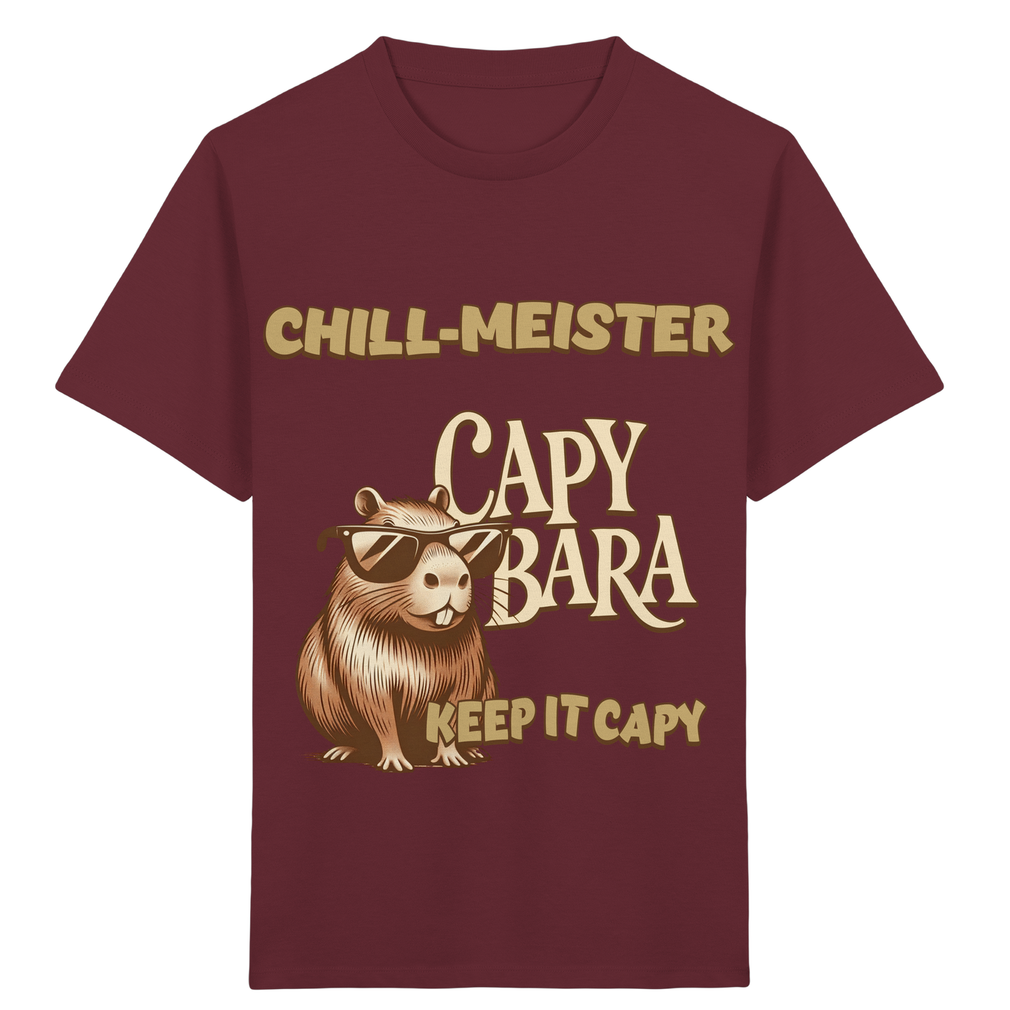 Chill-Meister Capybara – Keep it Capy (Bio & Premium) - Kids Organic Shirt