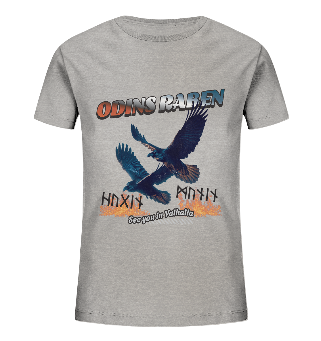 Raben Odins - Hugin und Munin - Kids Organic Shirt