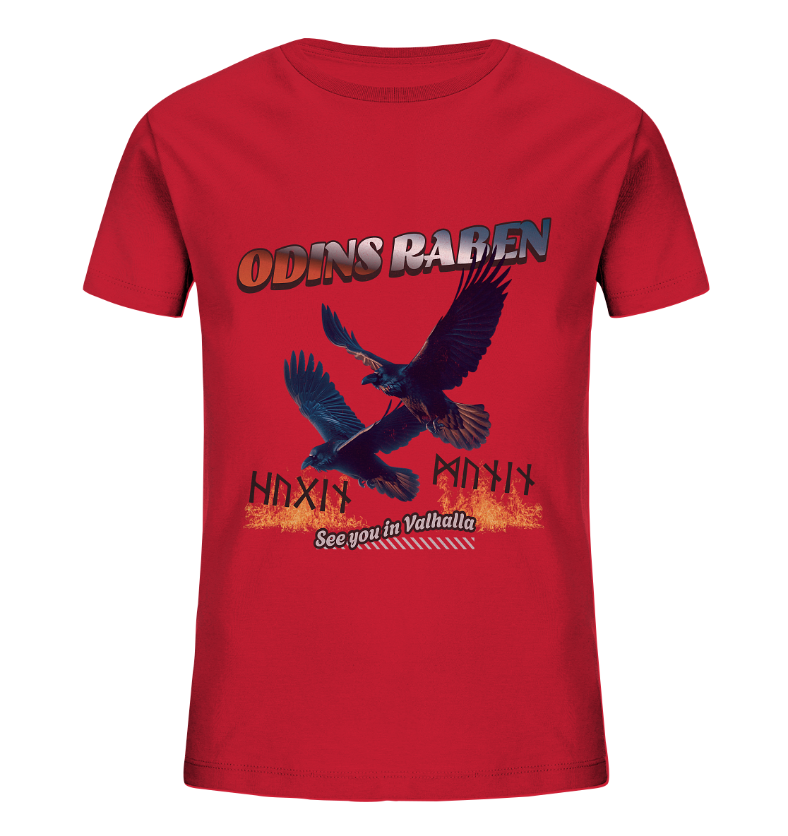 Raben Odins - Hugin und Munin - Kids Organic Shirt