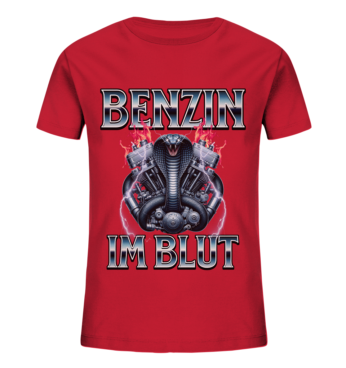 Benzin im Blut - Kids Organic Shirt