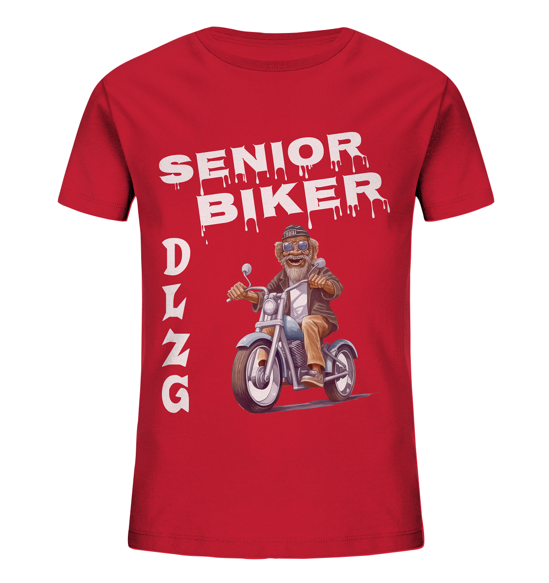 DLzG Opa Biker Fun Motiv 2- Kids Organic Shirt