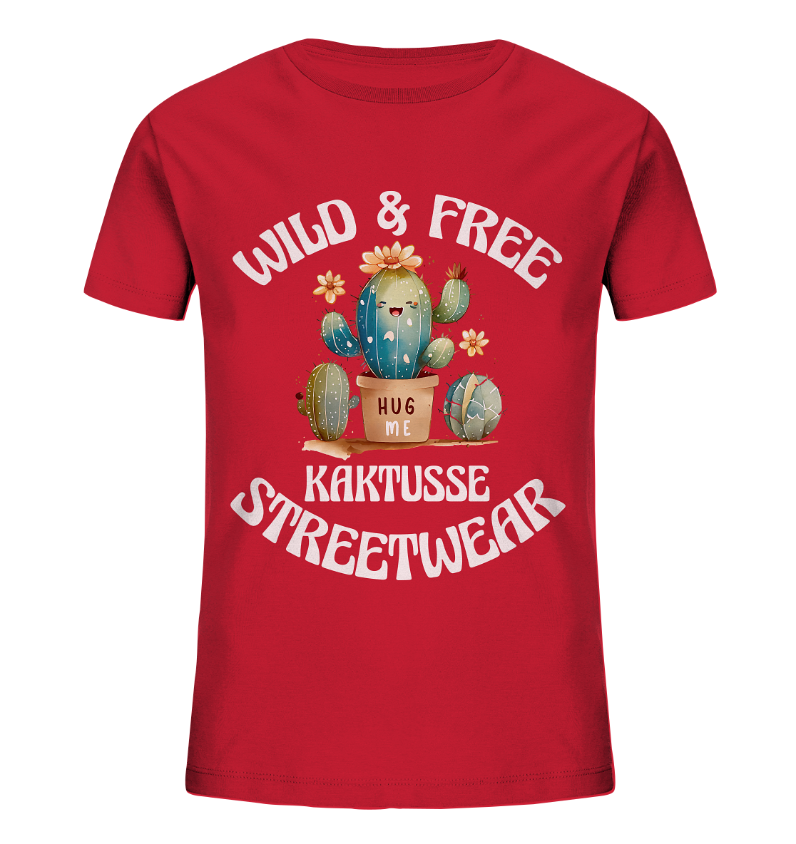 WILD & FREE NO 17 KAKTUSSE  - STREETWEAR - STATEMENT   - Kids Organic Shirt