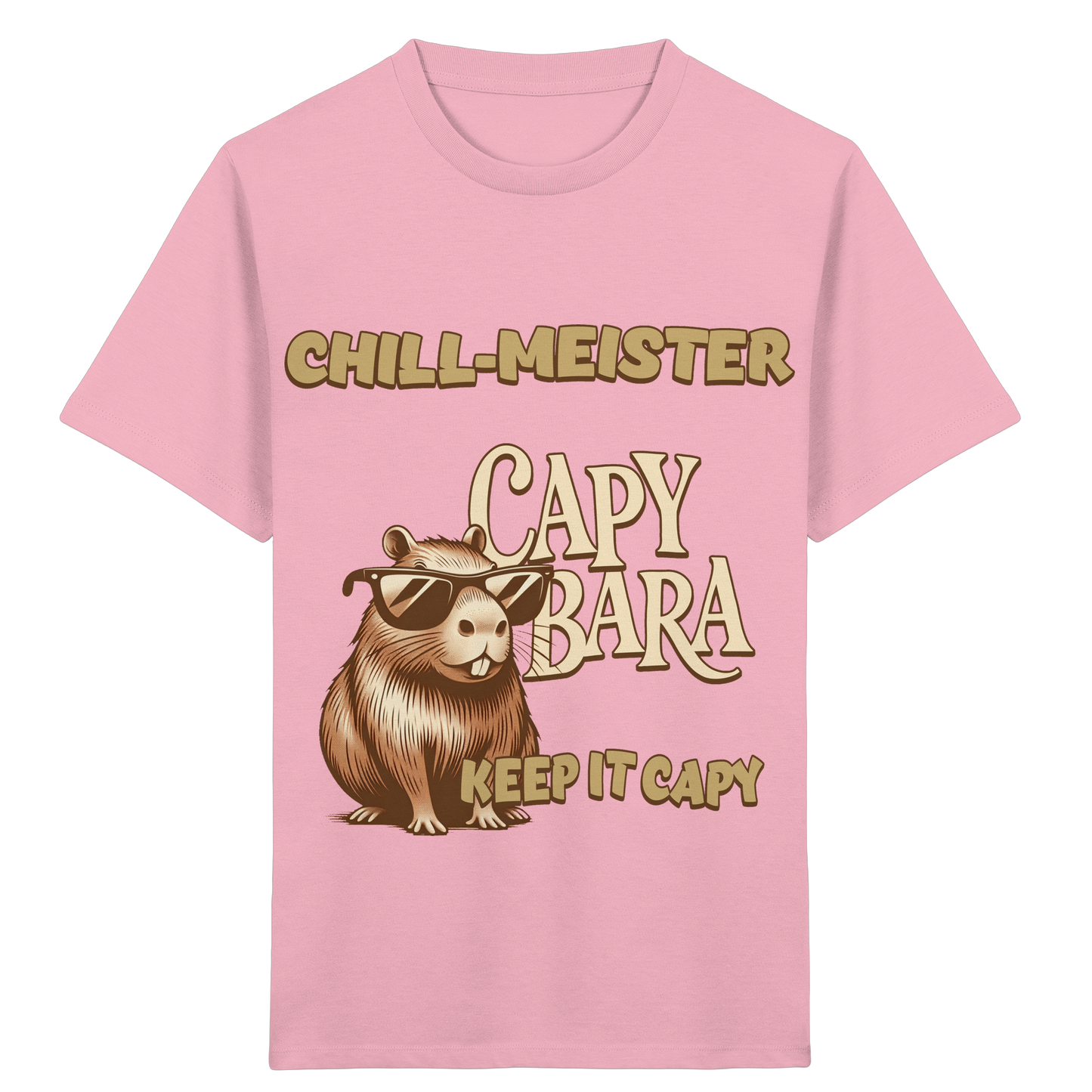 Chill-Meister Capybara – Keep it Capy (Bio & Premium) - Kids Organic Shirt