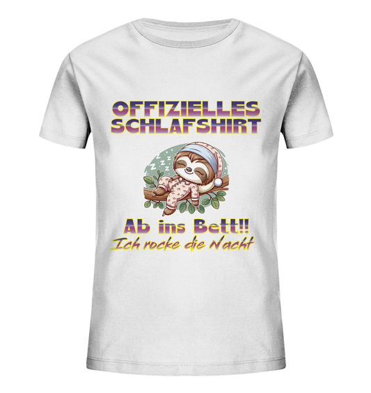 Schlafshirt - Ich rocke die Nacht - Kinder Organic Shirt