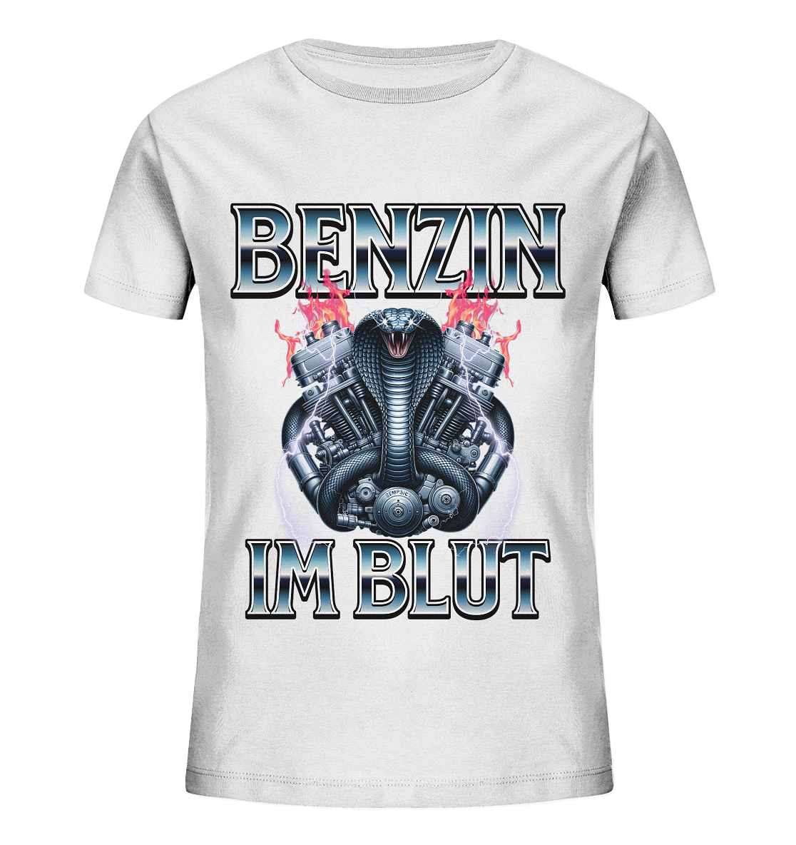 Benzin im Blut - Kids Organic Shirt