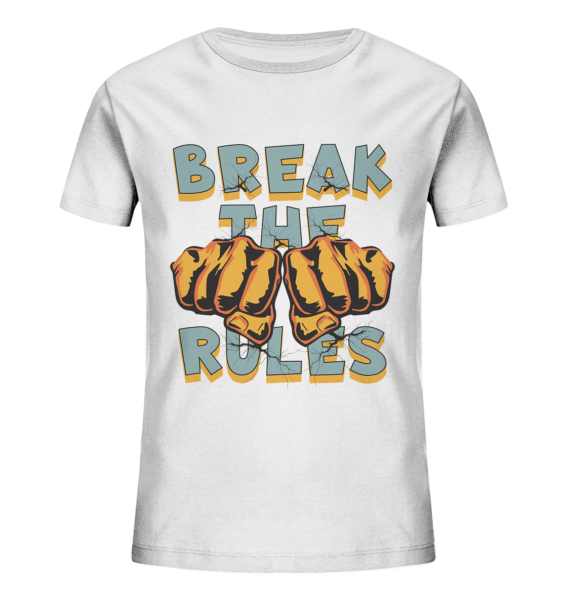 Break the Rules - Statement  - Kids Organic Shirt