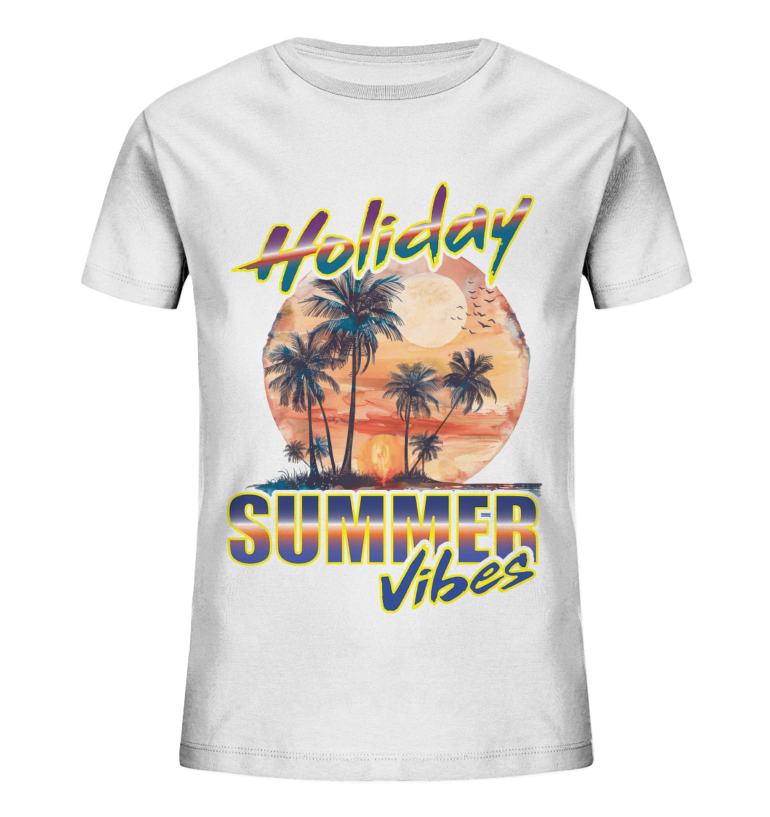 Urlaubs Shirt Holiday Summer Vibes - Kids Organic Shirt