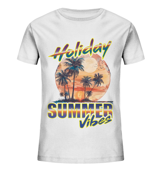 Urlaubs Shirt Holiday Summer Vibes - Kids Organic Shirt