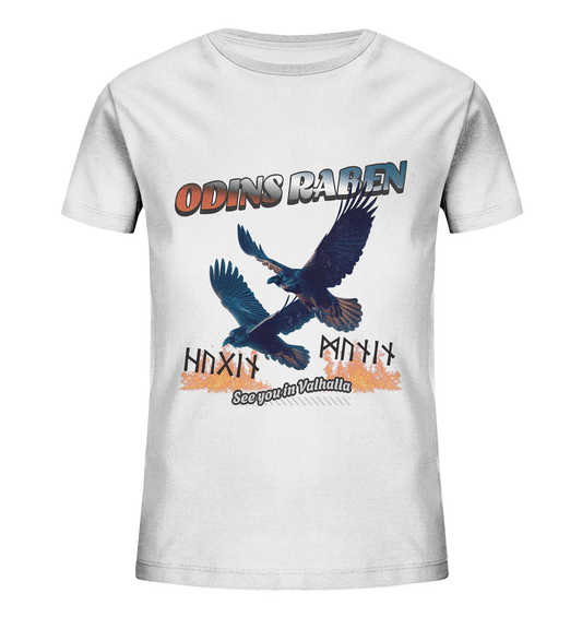 Raben Odins - Hugin und Munin - Kids Organic Shirt