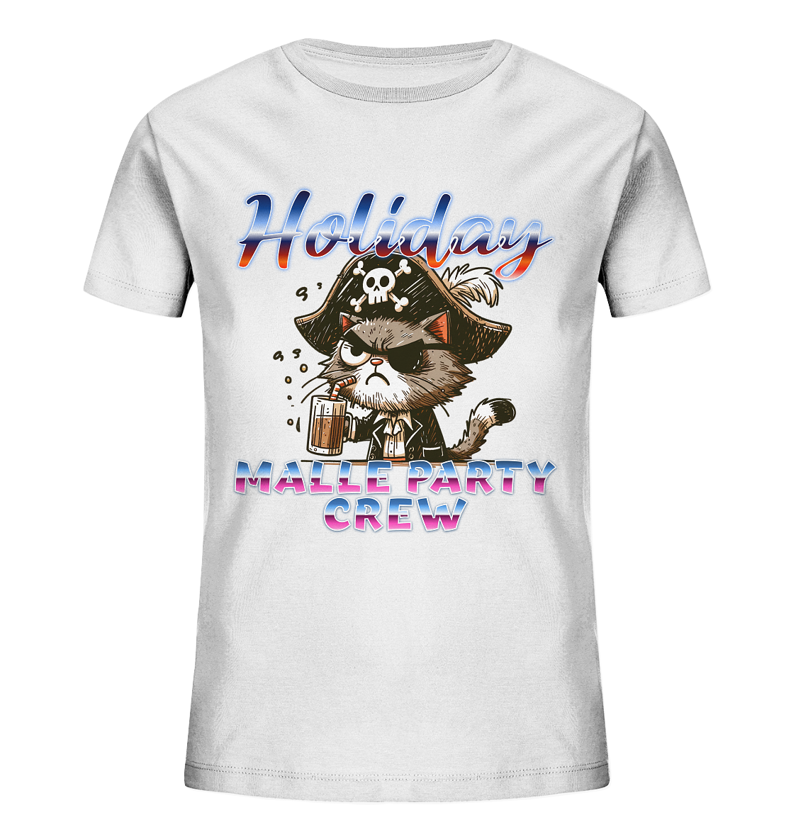 Urlaubsshirt Malle- Party Crew - Kids Organic Shirt