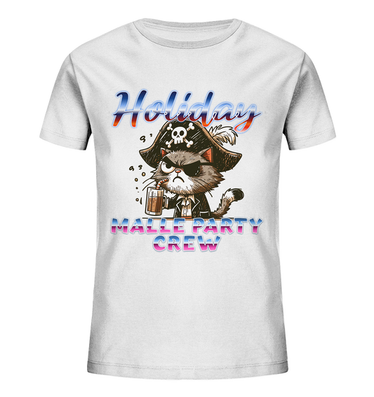 Urlaubsshirt Malle- Party Crew - Kids Organic Shirt