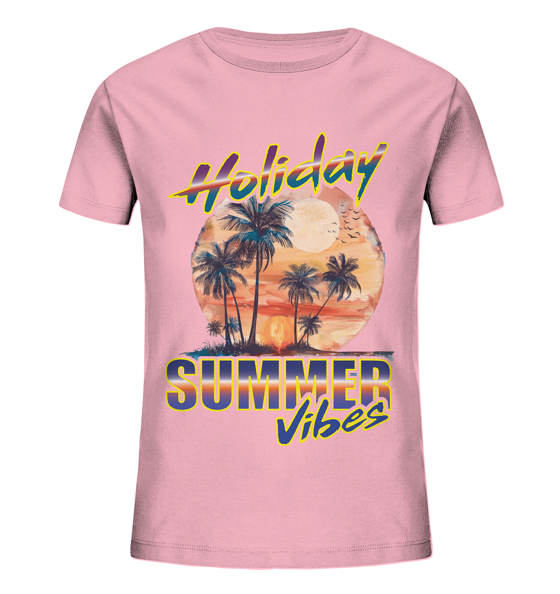 Urlaubs Shirt Holiday Summer Vibes - Kids Organic Shirt