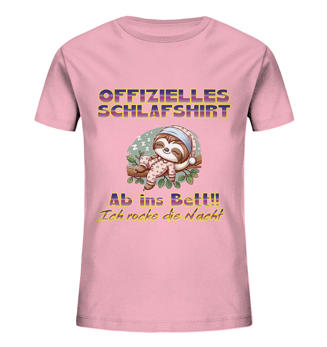 Schlafshirt - Ich rocke die Nacht - Kinder Organic Shirt