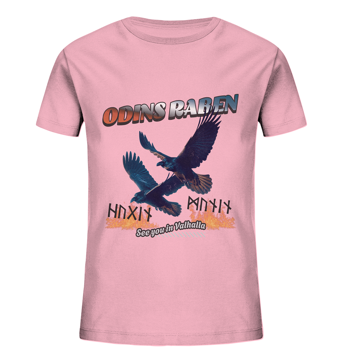 Raben Odins - Hugin und Munin - Kids Organic Shirt