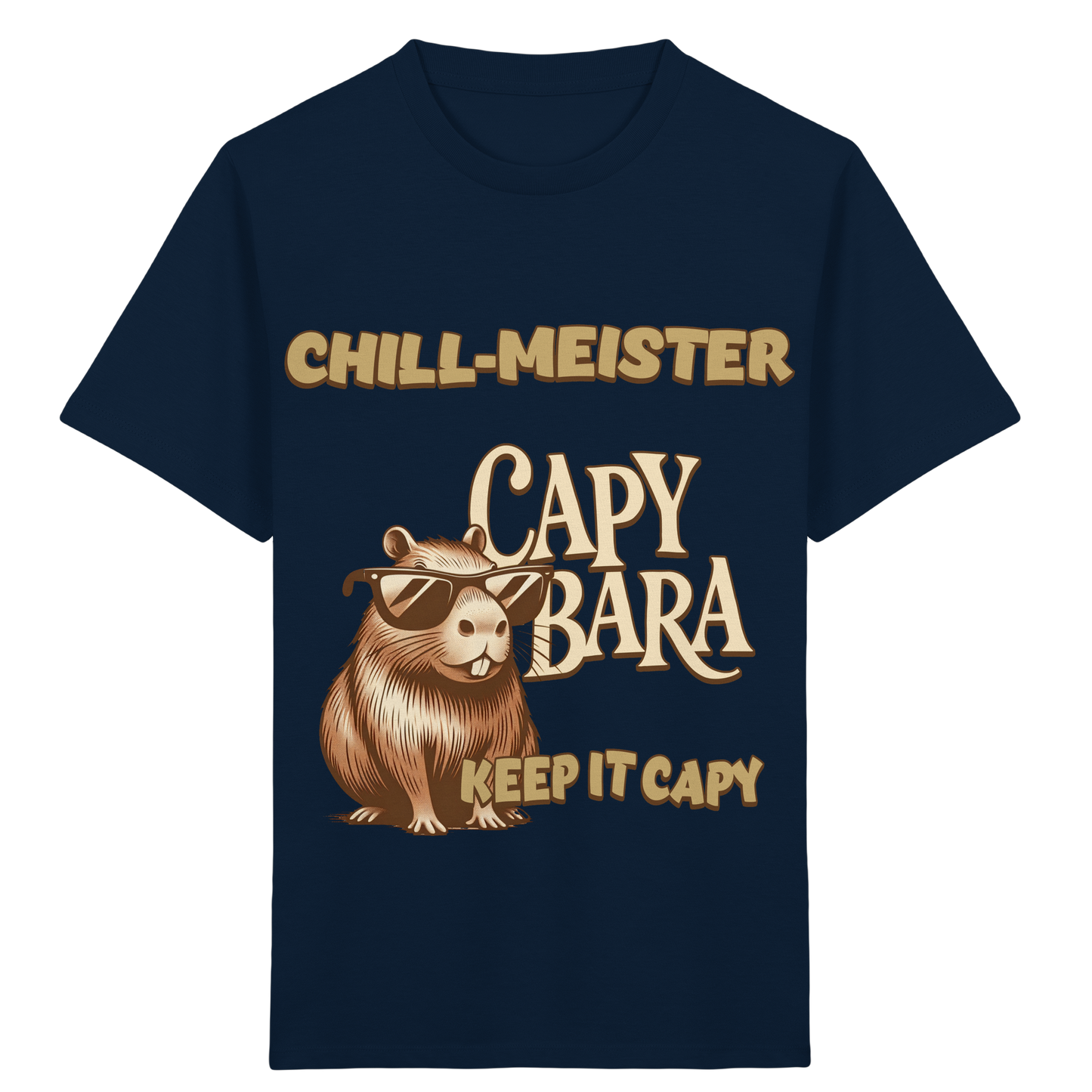 Chill-Meister Capybara – Keep it Capy (Bio & Premium) - Kids Organic Shirt