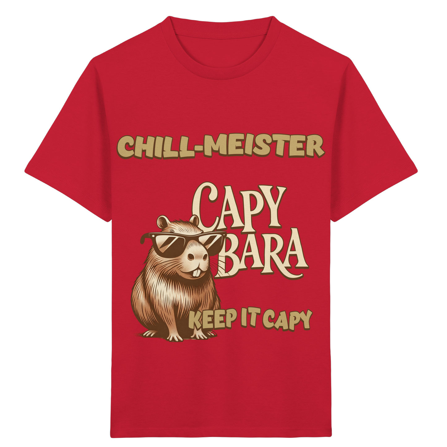 Chill-Meister Capybara – Keep it Capy (Bio & Premium) - Kids Organic Shirt