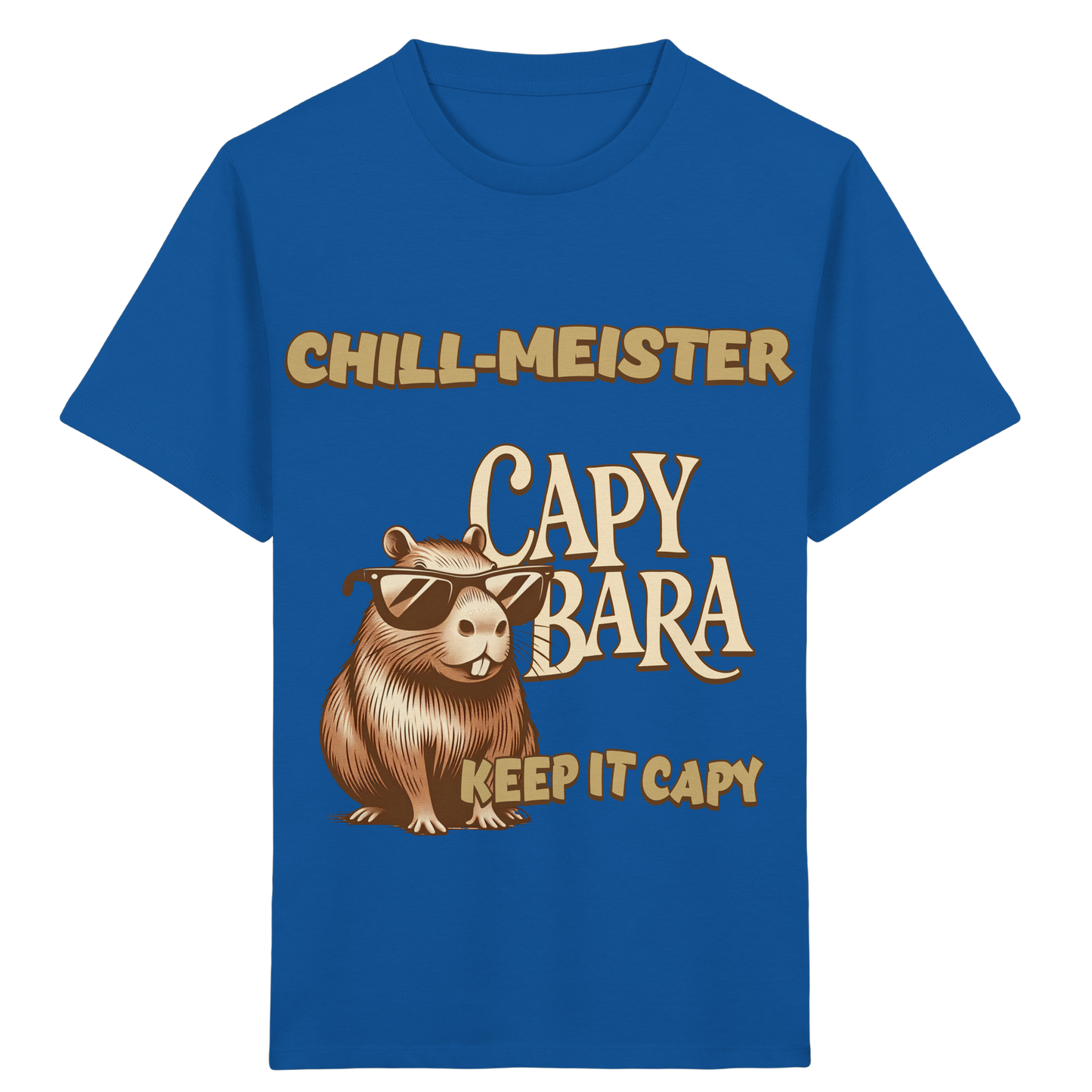 Chill-Meister Capybara – Keep it Capy (Bio & Premium) - Kids Organic Shirt