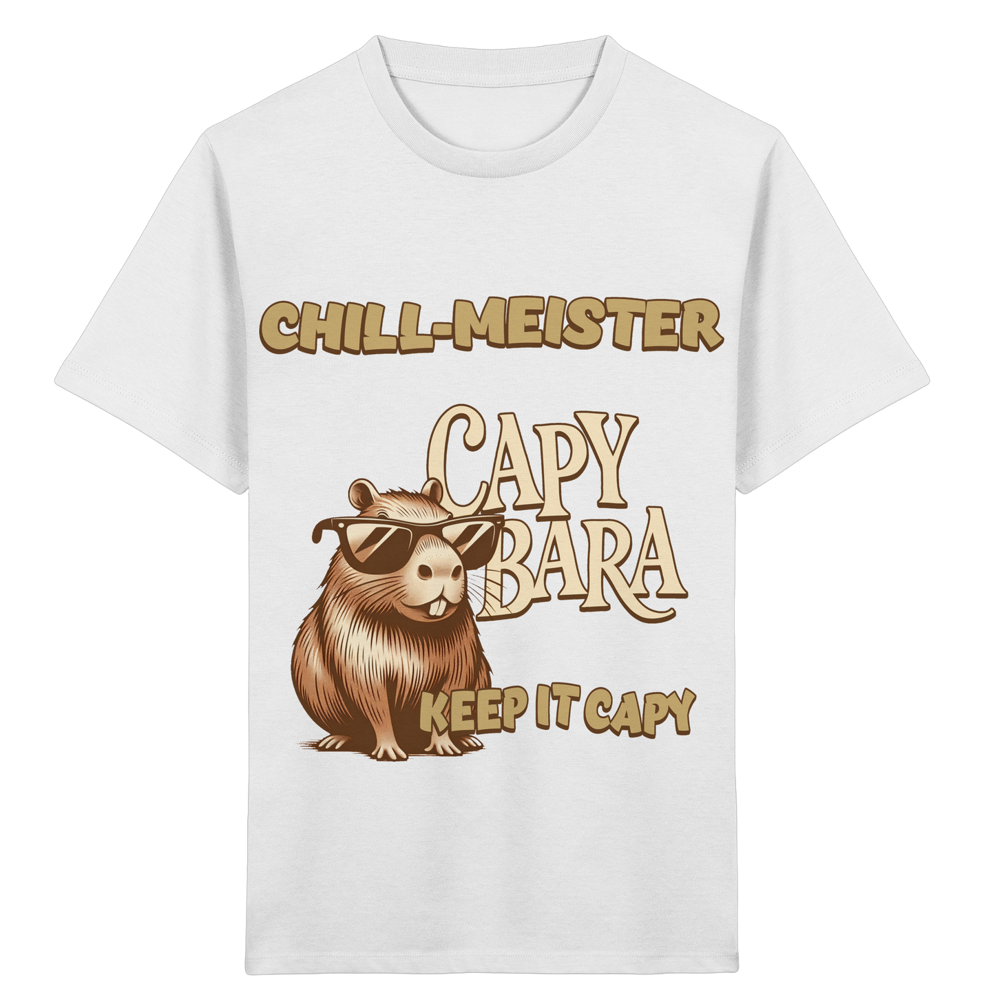 Chill-Meister Capybara – Keep it Capy (Bio & Premium) - Kids Organic Shirt