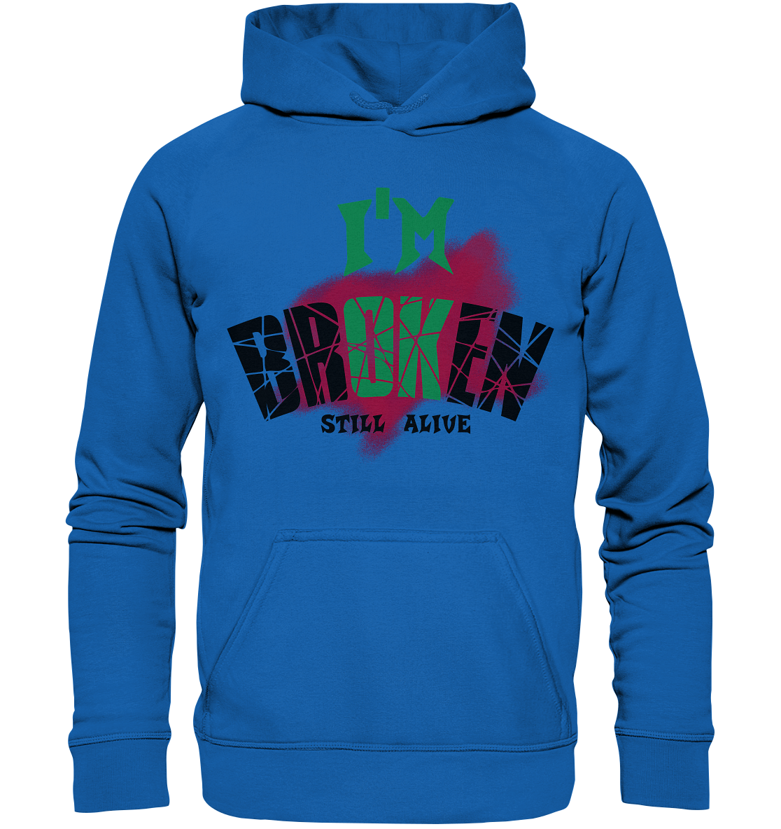 I'M OK - I'M BROKEN - STREETWEAR COOLE SPRÜCHE - Kids Premium Hoodie