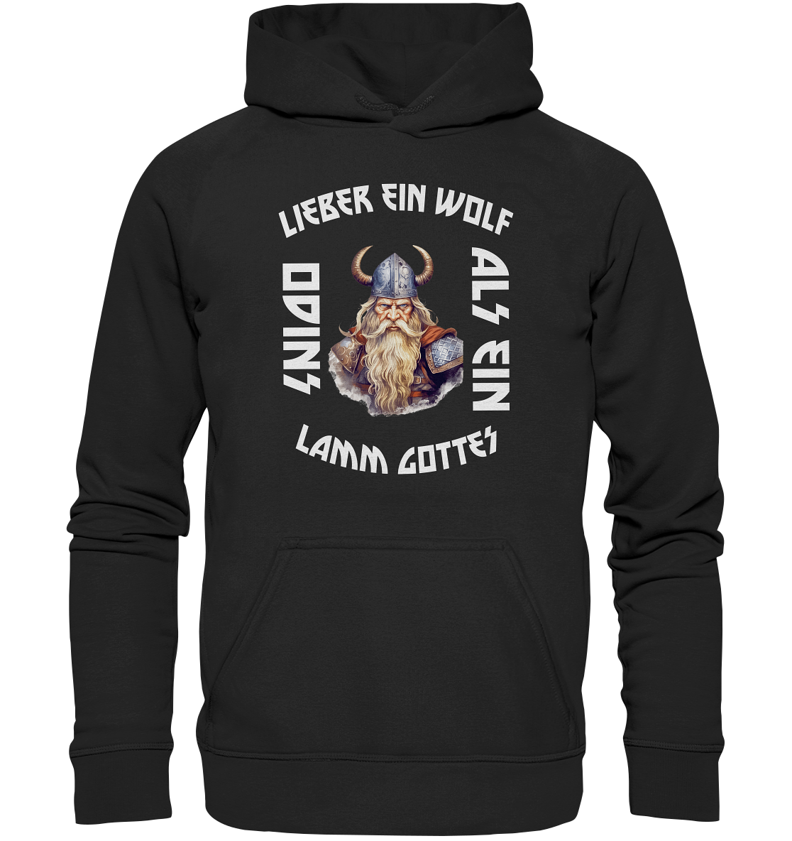 LIEBER EIN WOLF ODINS NO 2  - STREETWEAR - STATEMENT    - Kids Premium Hoodie