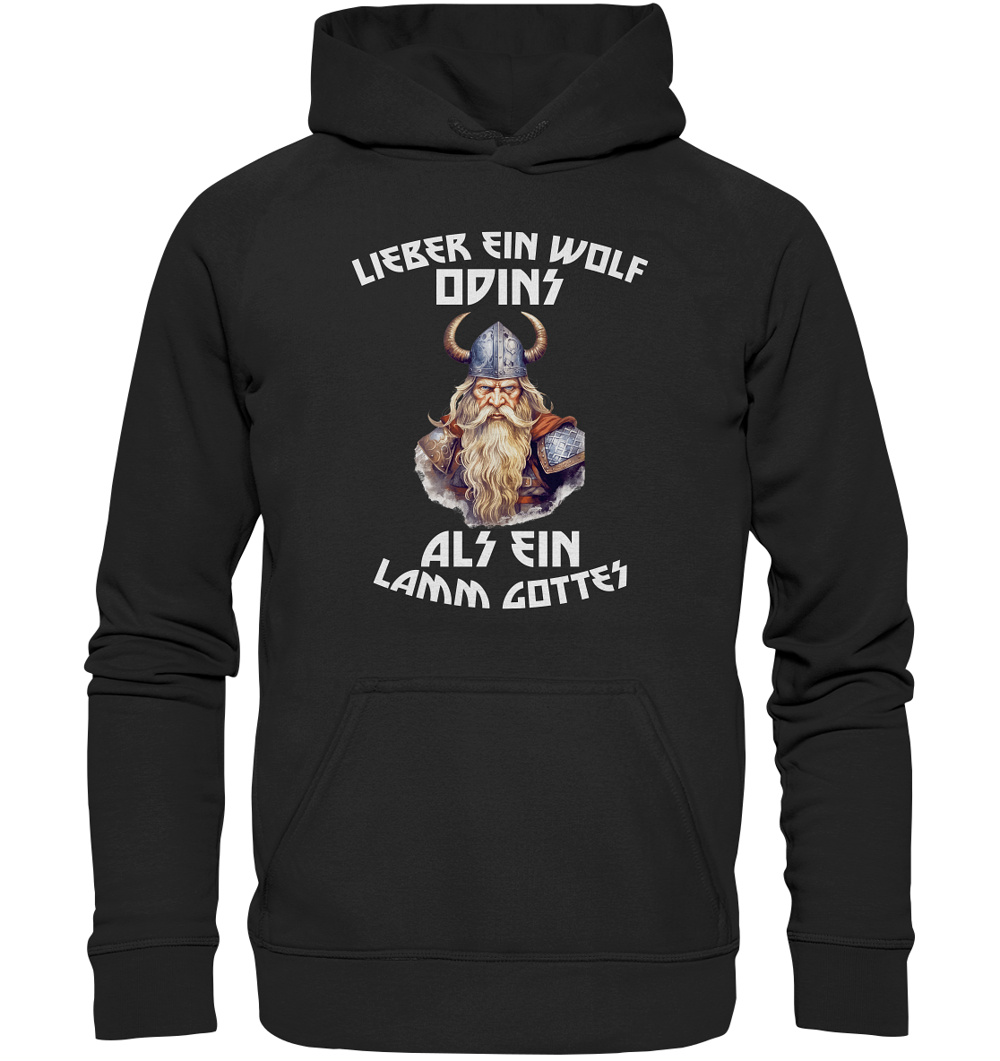 LIEBER EIN WOLF ODINS NO 1  - STREETWEAR - STATEMENT   - Kids Premium Hoodie