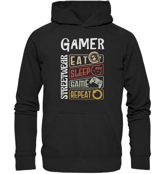 GAMER STREETWEAR - EAT - SLEEP STATEMENT - Kids Premium Hoodie