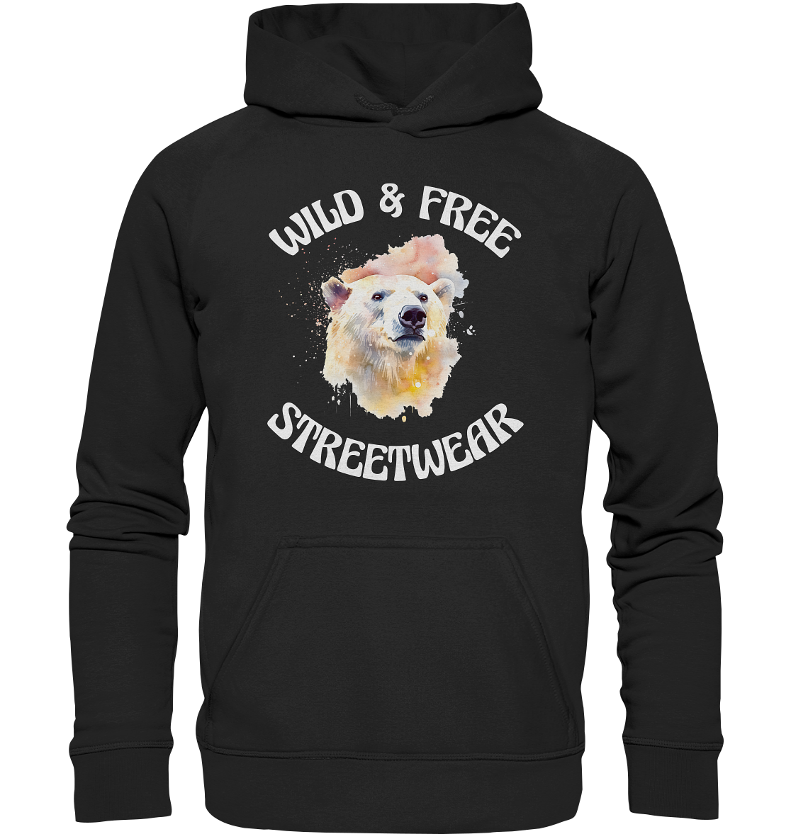 WILD & FREE NO 6 POLAR BEAR - STREETWEAR - STATEMENT - Kids Premium Hoodie