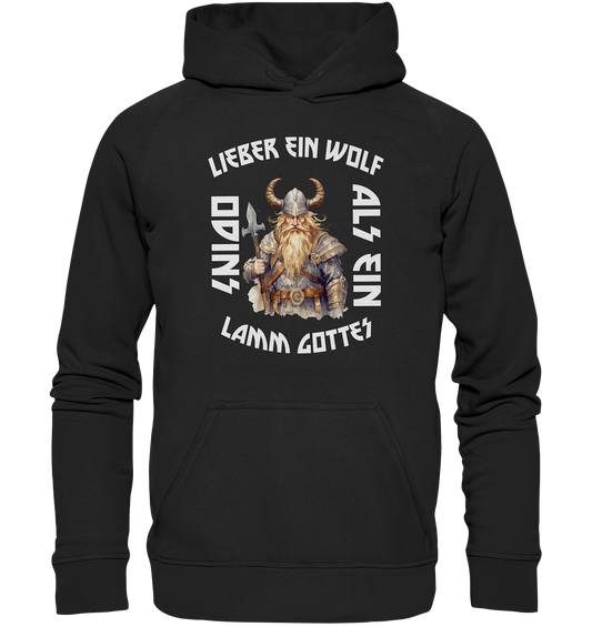 LIEBER EIN WOLF ODINS NO 3  - STREETWEAR - STATEMENT     - Kids Premium Hoodie