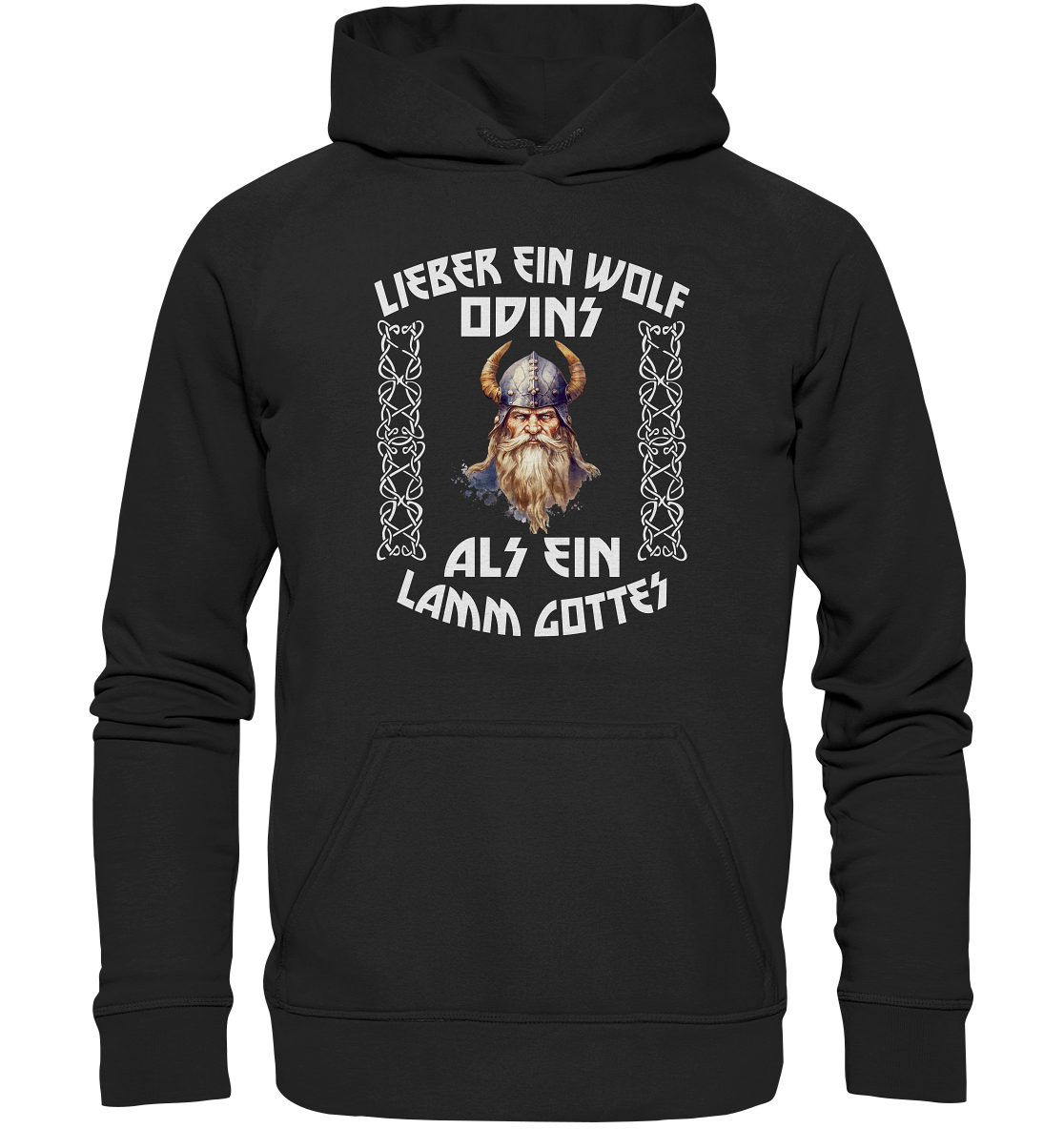 LIEBER EIN WOLF ODINS NO 4  - STREETWEAR - STATEMENT   - Kids Premium Hoodie