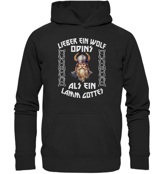 LIEBER EIN WOLF ODINS NO 4  - STREETWEAR - STATEMENT   - Kids Premium Hoodie