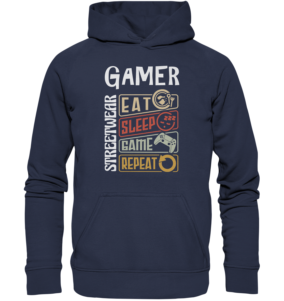 GAMER STREETWEAR - EAT - SLEEP STATEMENT - Kids Premium Hoodie