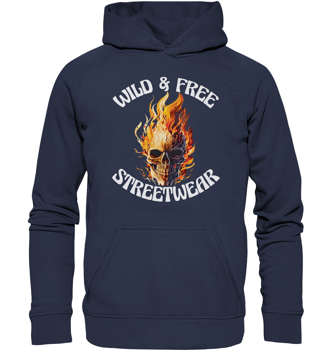 WILD & FREE NO 8 SKULL II - STREETWEAR - STATEMENT  - Kids Premium Hoodie