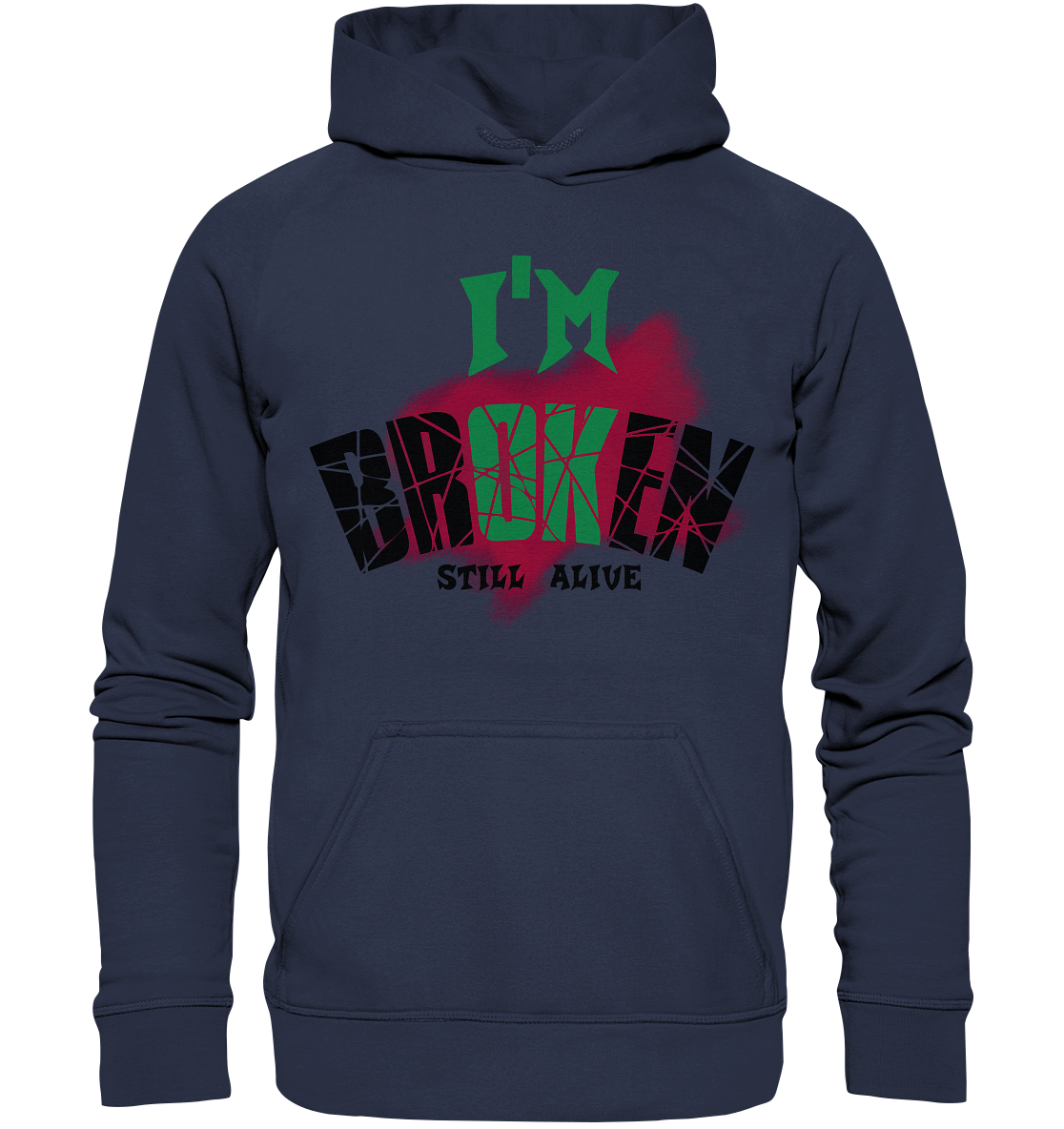 I'M OK - I'M BROKEN - STREETWEAR COOLE SPRÜCHE - Kids Premium Hoodie