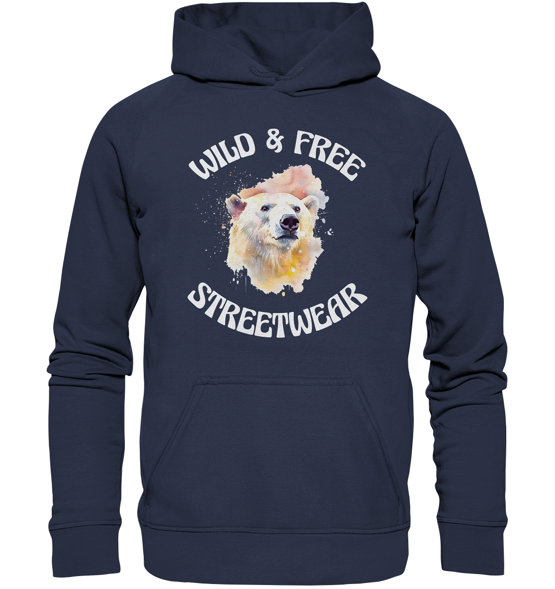 WILD & FREE NO 6 POLAR BEAR - STREETWEAR - STATEMENT - Kids Premium Hoodie