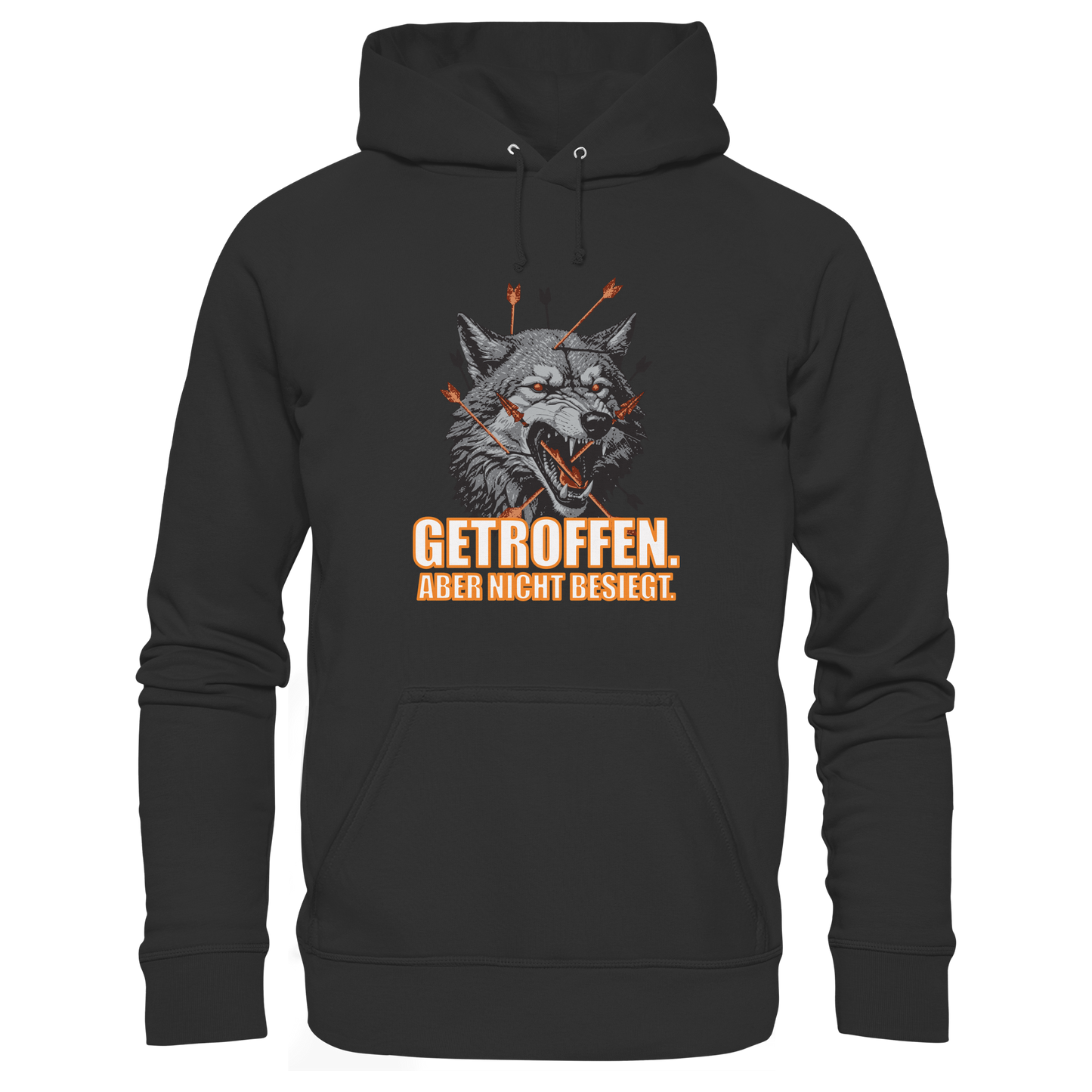 Alpha Wolf – Unbroken - Kids Premium Hoodie