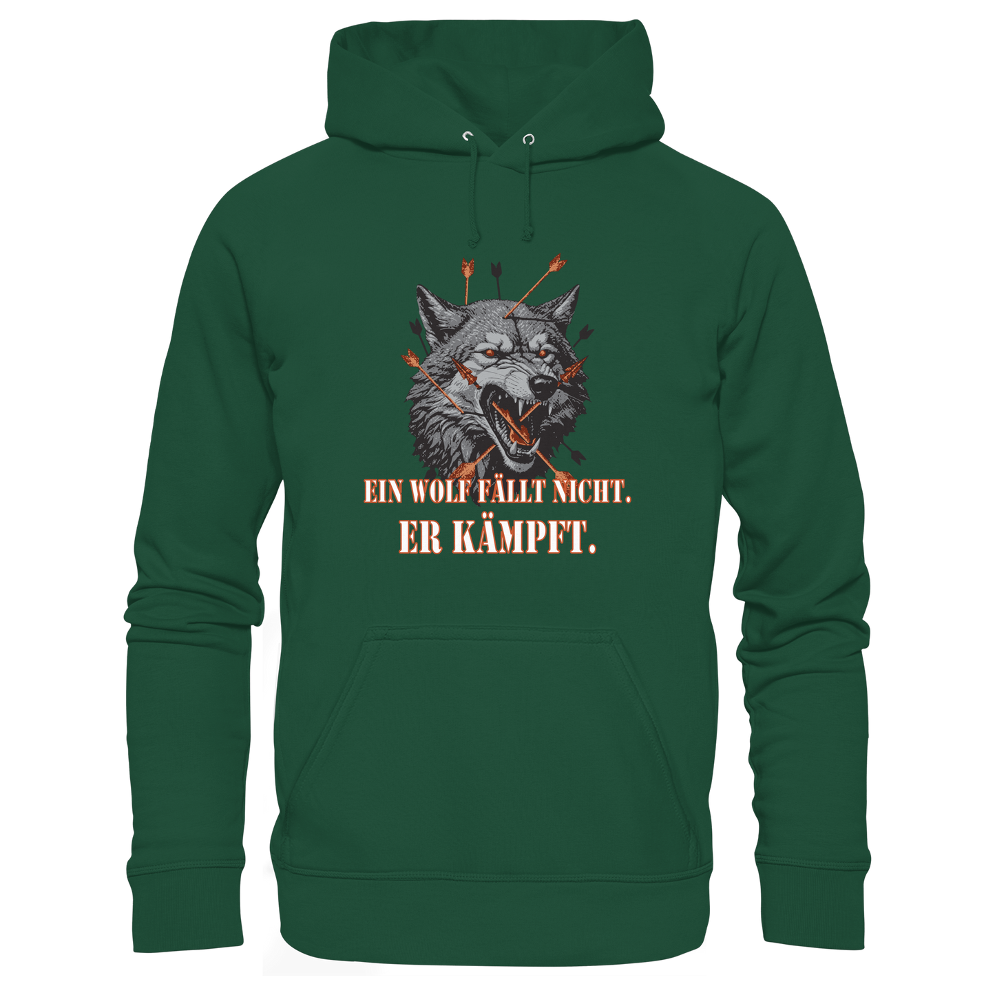 The Unbroken Wolf - Kids Premium Hoodie