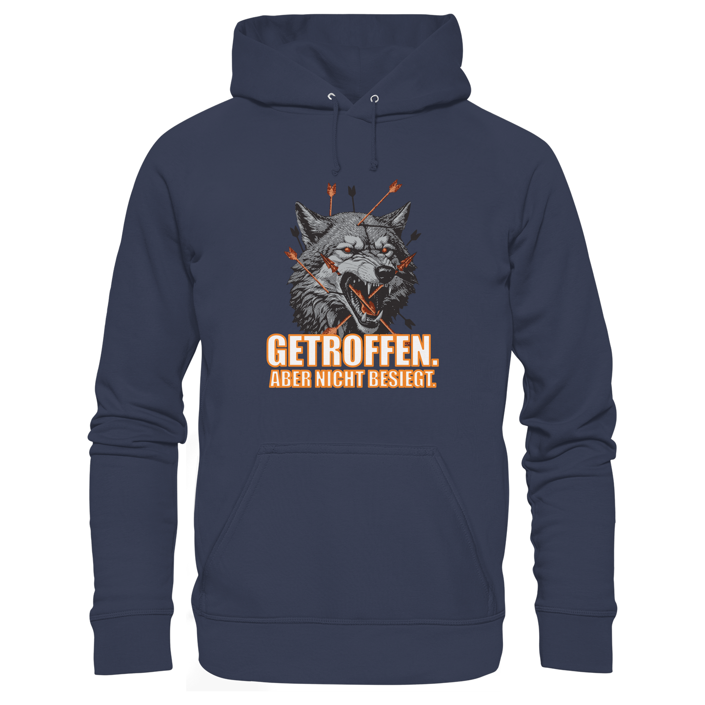 Alpha Wolf – Unbroken - Kids Premium Hoodie