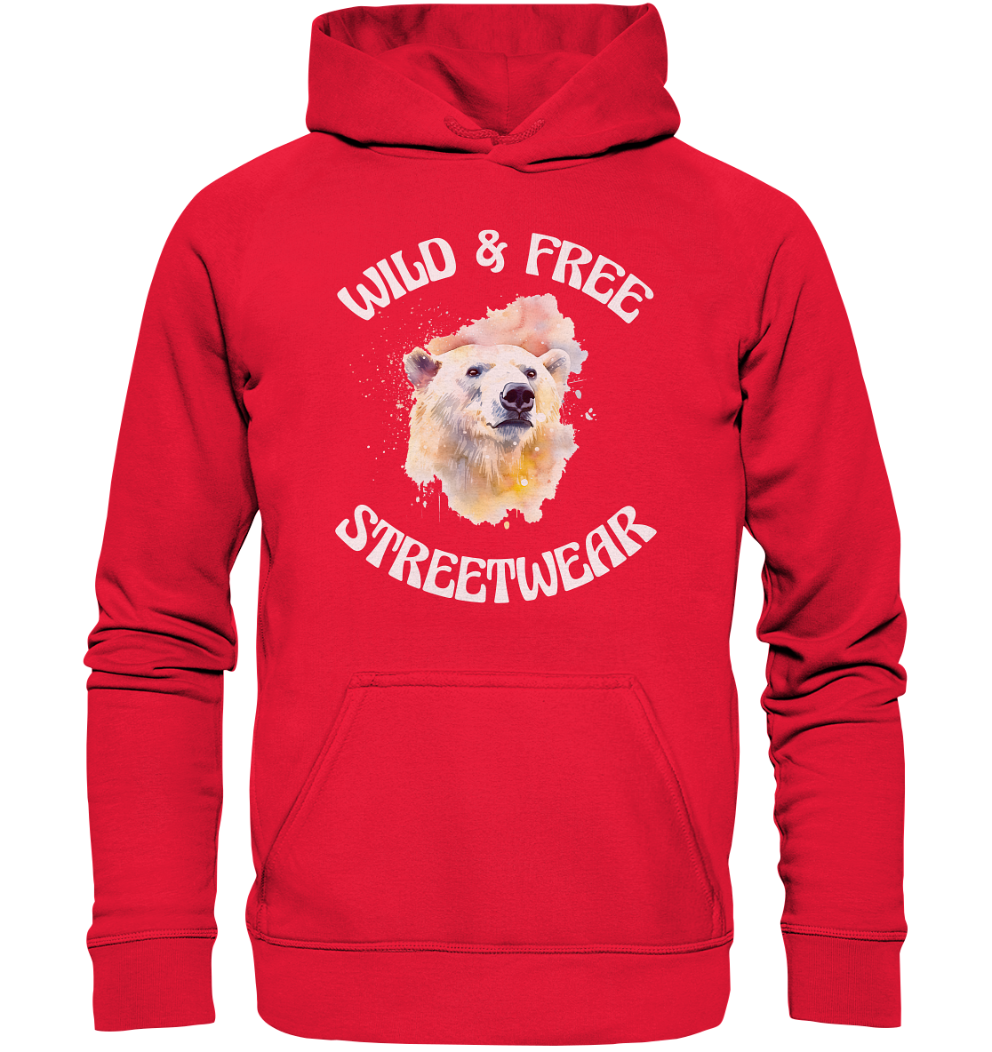 WILD & FREE NO 6 POLAR BEAR - STREETWEAR - STATEMENT - Kids Premium Hoodie