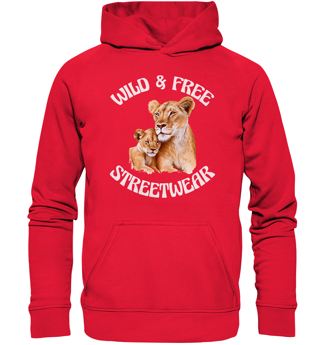 WILD & FREE NO 11 LION FAMILY  - STREETWEAR - STATEMENT   - Kids Premium Hoodie