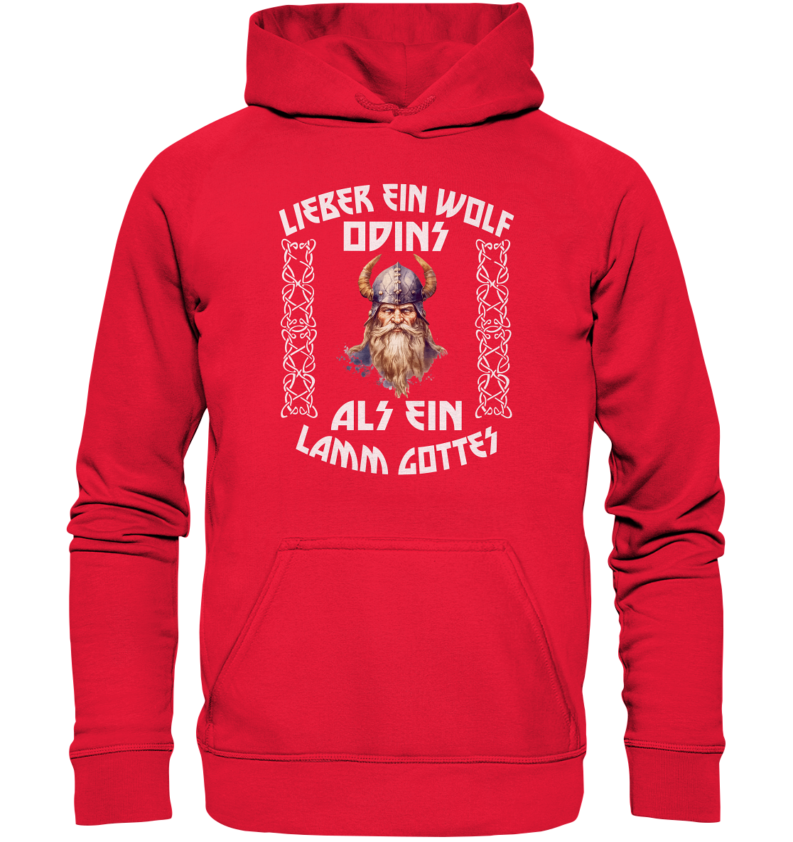 LIEBER EIN WOLF ODINS NO 4  - STREETWEAR - STATEMENT   - Kids Premium Hoodie