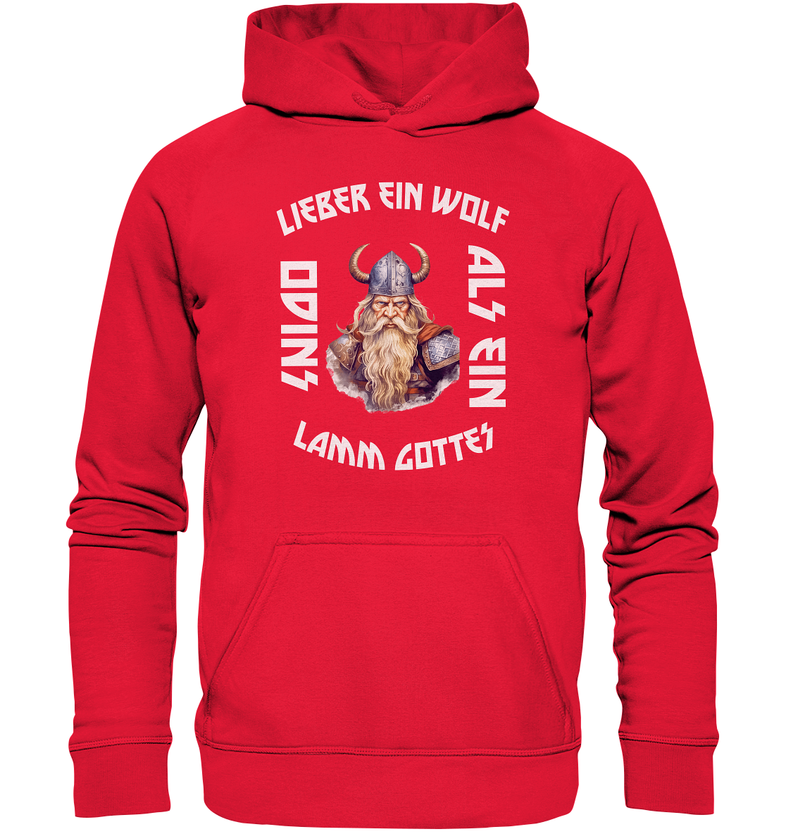 LIEBER EIN WOLF ODINS NO 2  - STREETWEAR - STATEMENT    - Kids Premium Hoodie