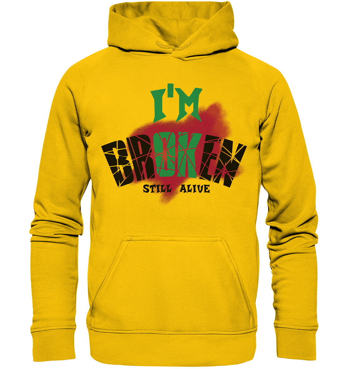 I'M OK - I'M BROKEN - STREETWEAR COOLE SPRÜCHE - Kids Premium Hoodie