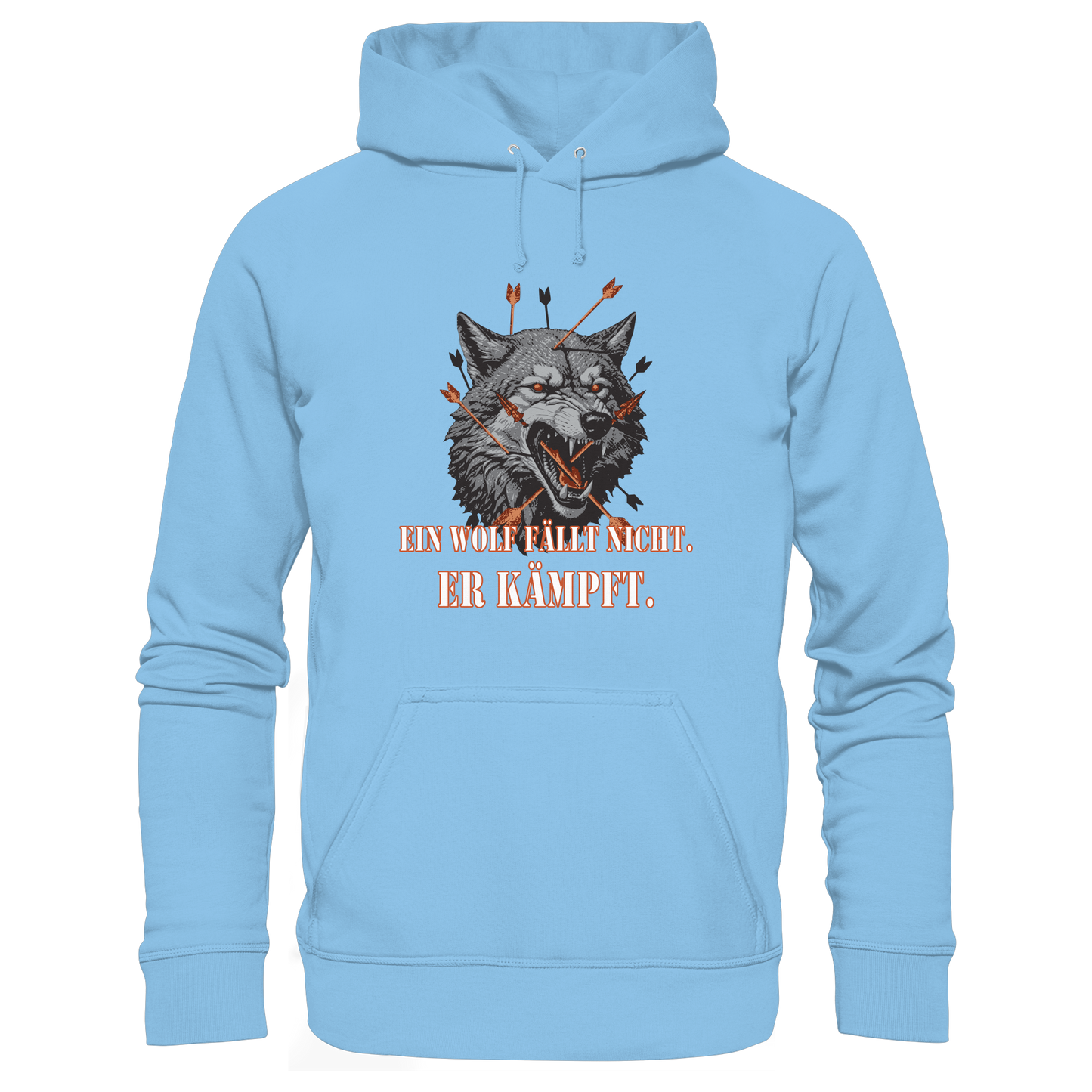 The Unbroken Wolf - Kids Premium Hoodie
