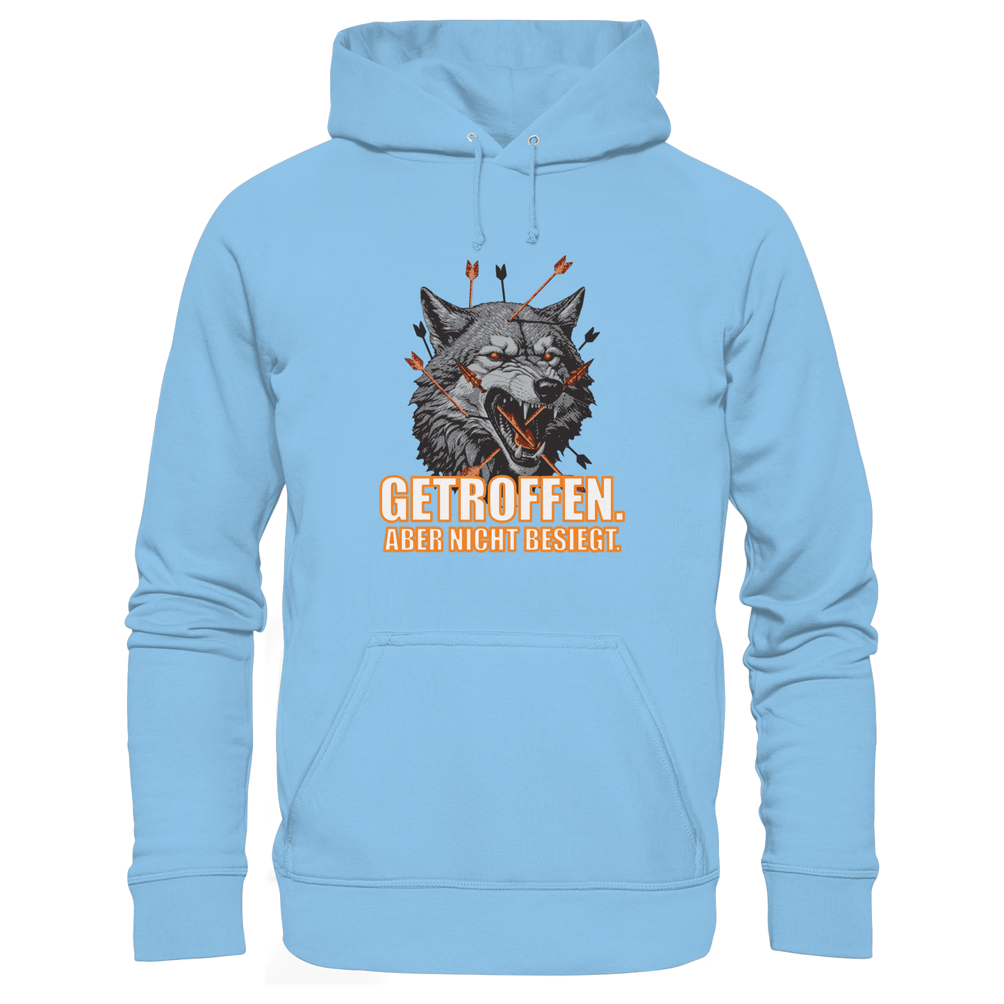 Alpha Wolf – Unbroken - Kids Premium Hoodie