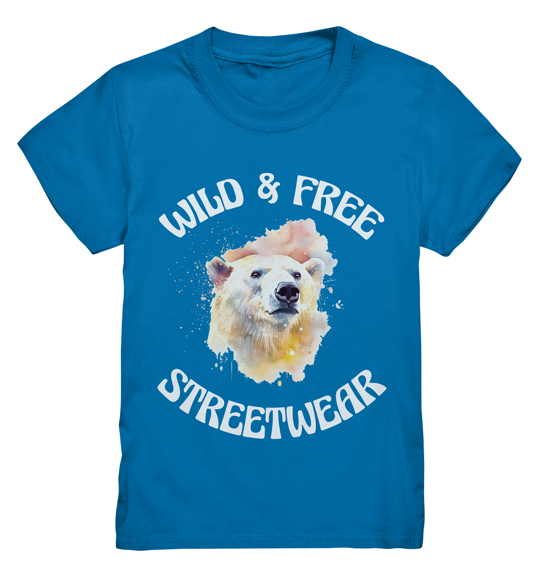 WILD & FREE NO 6 POLAR BEAR - STREETWEAR - STATEMENT - Kids Premium Shirt