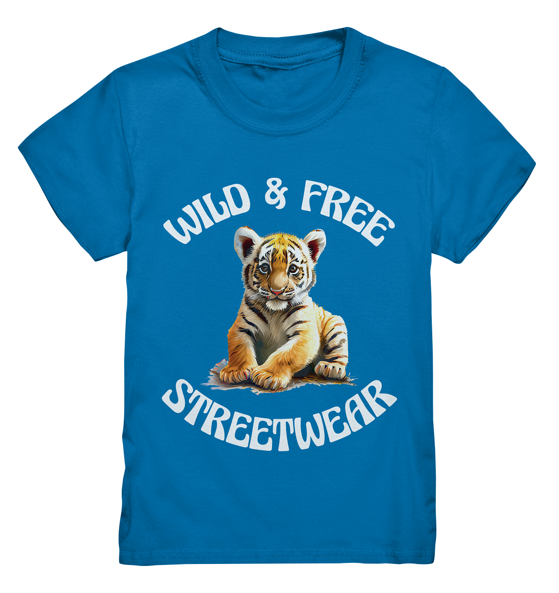 WILD & FREE NO 4 TIGERBABY STREETWEAR - STATEMENT  - Kids Premium Shirt