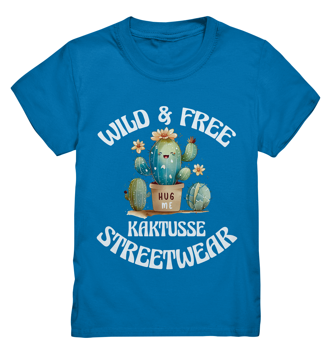 WILD & FREE NO 17 KAKTUSSE  - STREETWEAR - STATEMENT   - Kids Premium Shirt