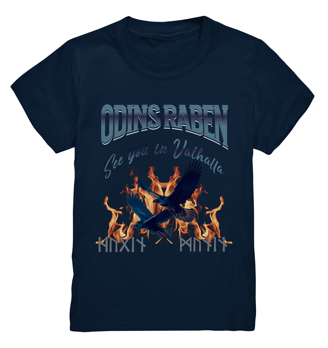 Raben Odins mystisch - Kids Premium Shirt